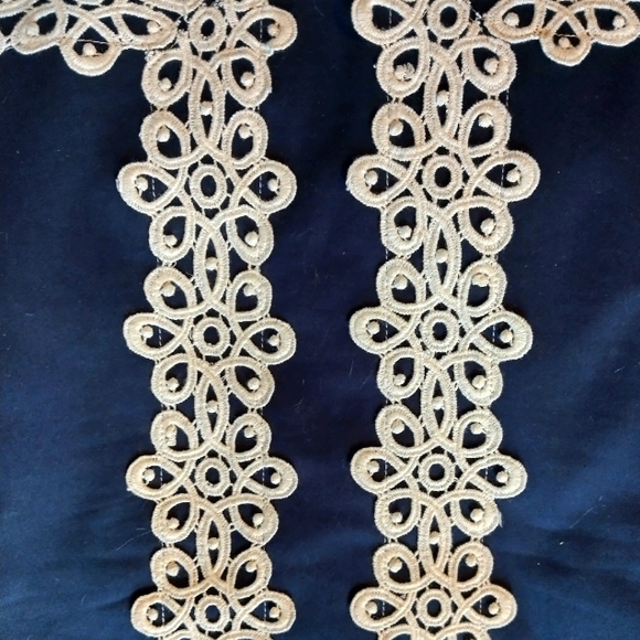 LILLY PULITZER NAVY BLUE/CREAM EMBROIDERED SKIRT - Picture 3 of 6